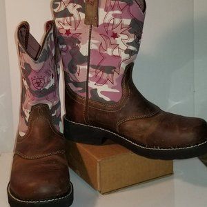 Lariat FatBaby Cowboy Boots Pink Camouflage